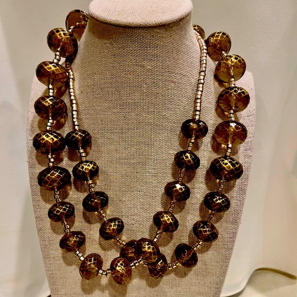 Vintage Opera Length Metallic Bead Necklace - Picture 13 of 16